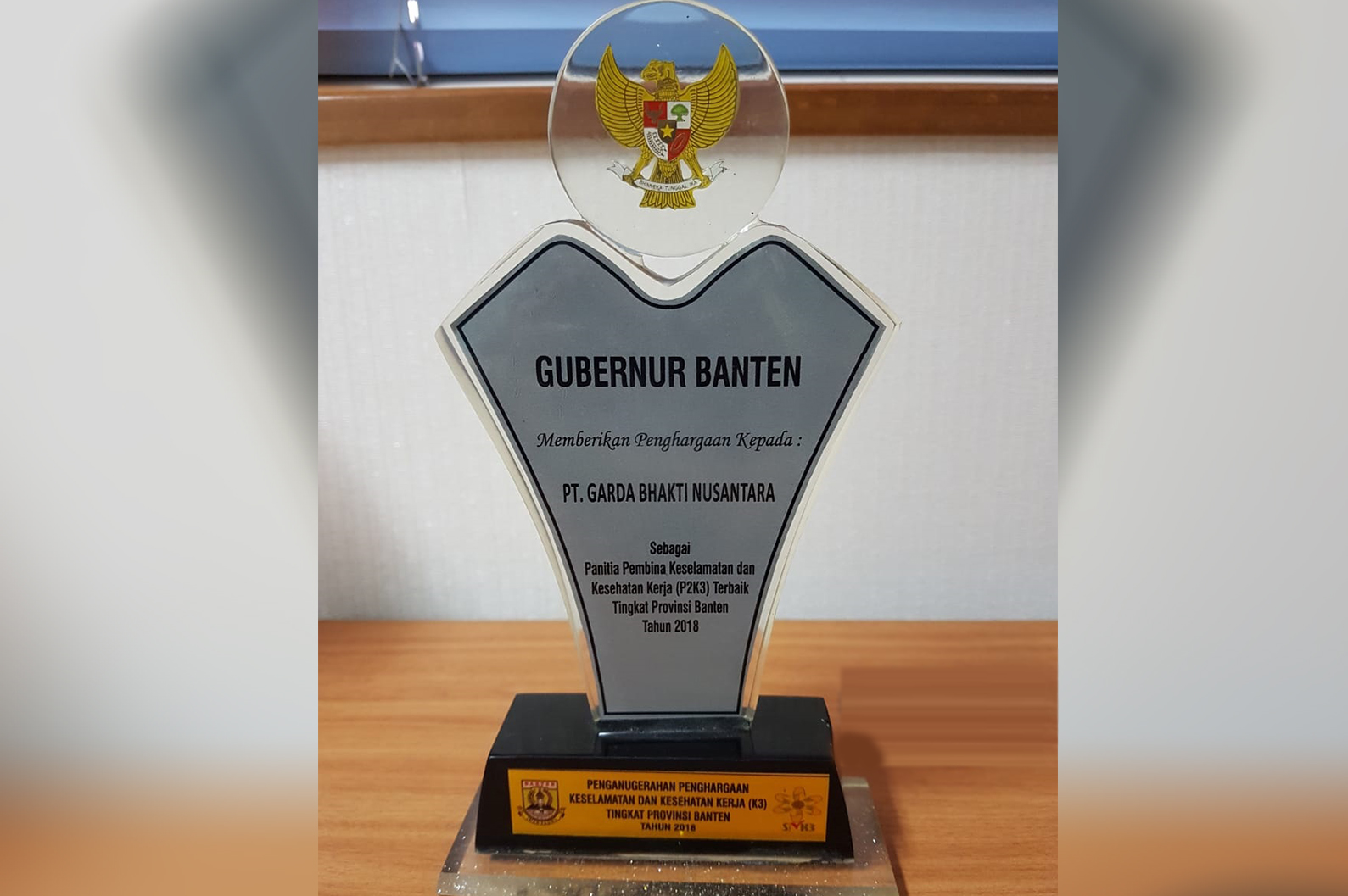 Penghargaan Gubernur Banten untuk GBN